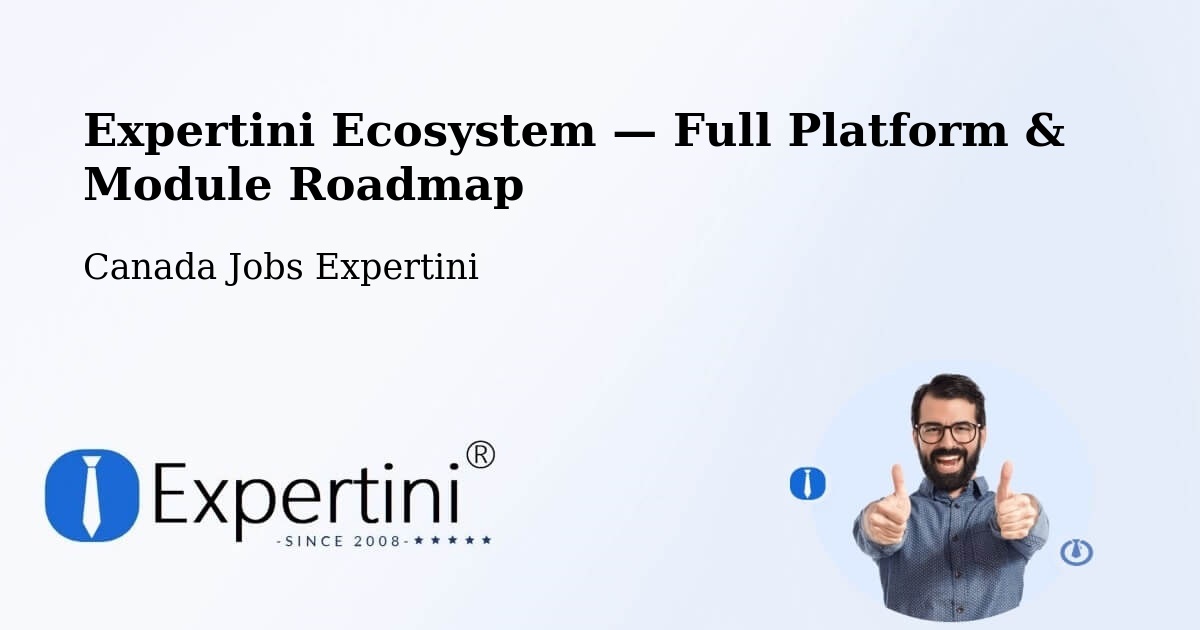 Expertini Ecosystem — Full Platform & Module Roadmap – Edson