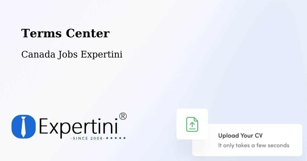 Terms Center - Canada Jobs Expertini